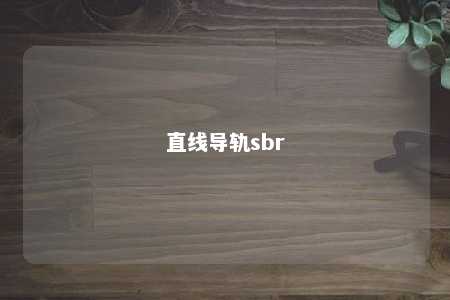 直线导轨sbr 